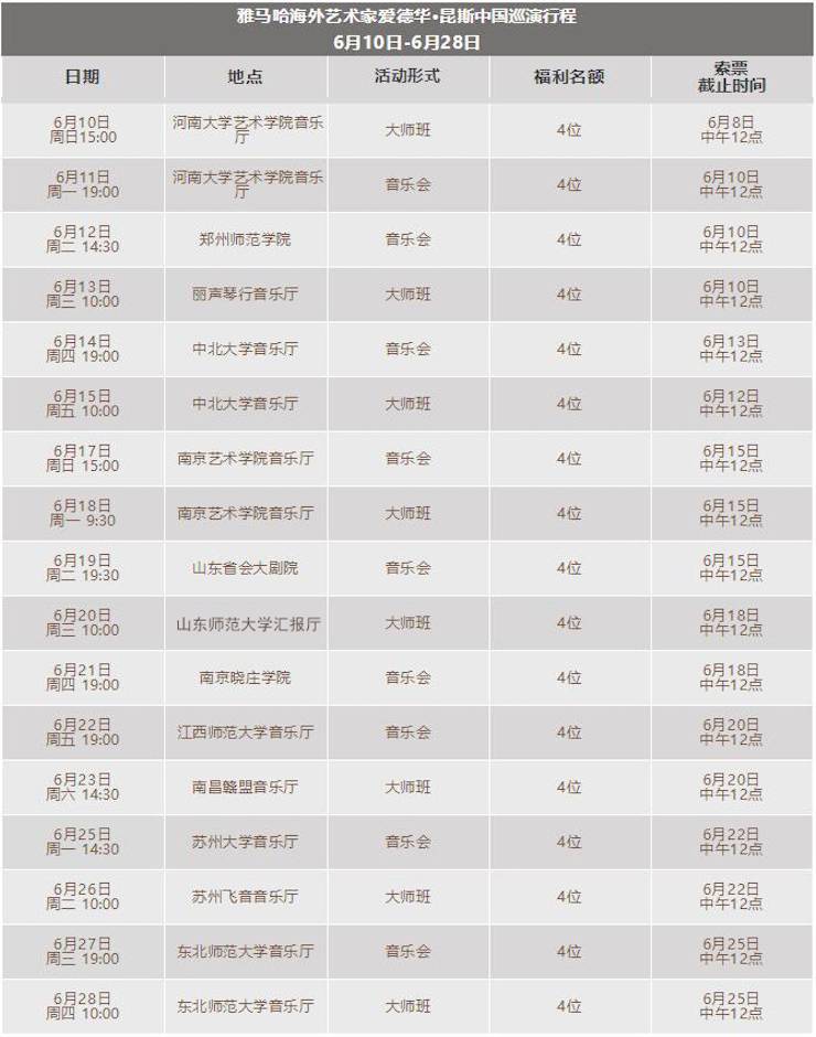 爱德华·昆斯巡演| 2018年金沙js93252亚洲音乐奖学金活动正式启动
